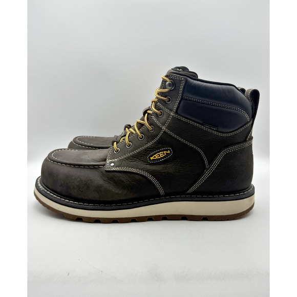 Keen Mens Cincinnati 6" Work Boot US 15 Wide EU 48 Brown Composite Toe WP NIB - Picture 9 of 14